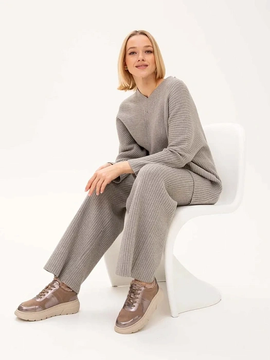 Женские кроссовки CAPRICE бежевые, артикул 9-23704-41-345