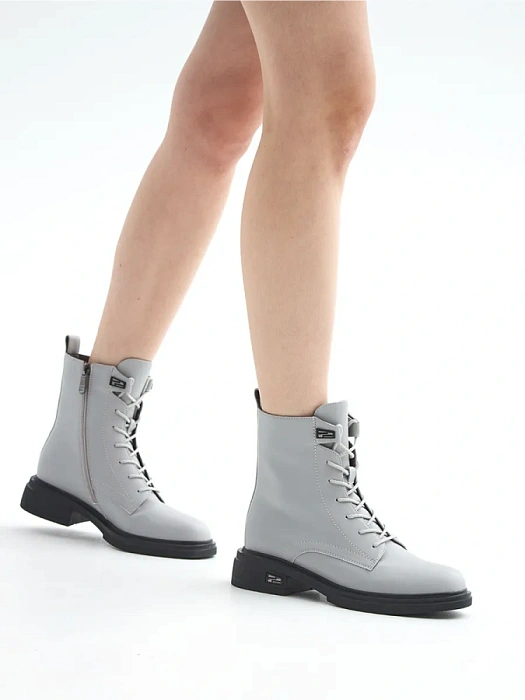 Женские ботинки FEDERICA RODARI серые, артикул 31E-K623-L497