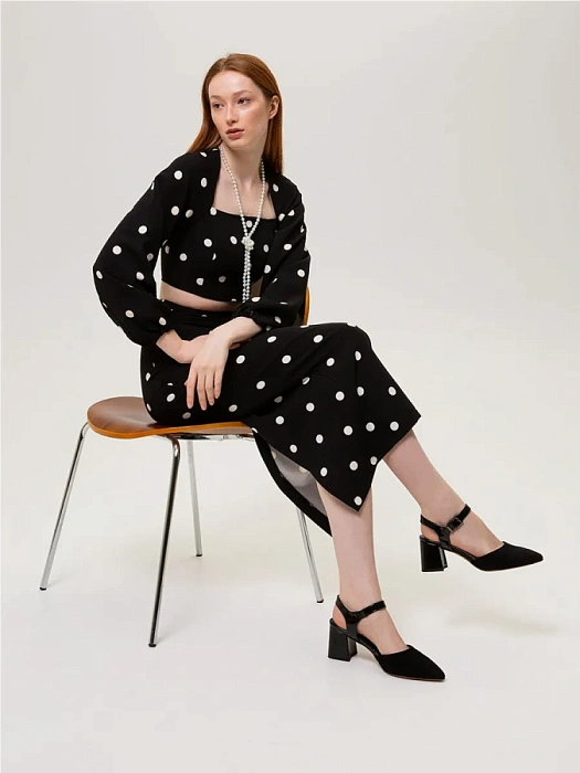 Женские туфли откр. basic FEDERICA RODARI черные, артикул 17E-ZH320-CT20-7Q