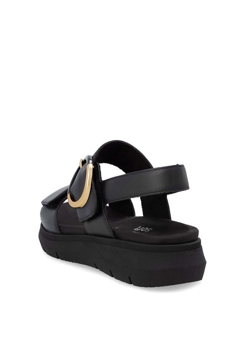 Женские босоножки  REMONTE черные, артикул D2K50-00