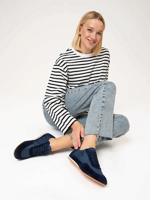 Женские кроссовки SOFIA-ALEXANDRA синие, артикул LT191-2-1-B