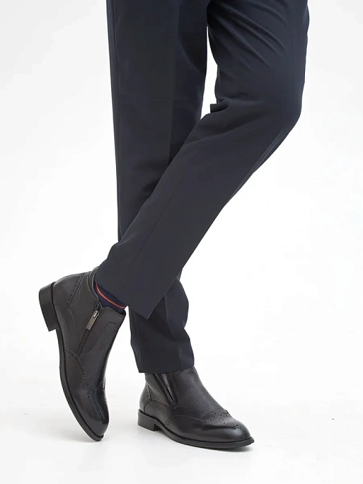 Мужские ботинки basic BRUNO RENZONI  черные, артикул YS971X-H07A-R