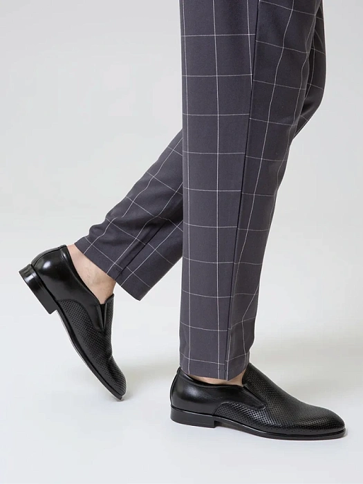 Мужские туфли BRUNO RENZONI  черные, артикул 5529B-916A