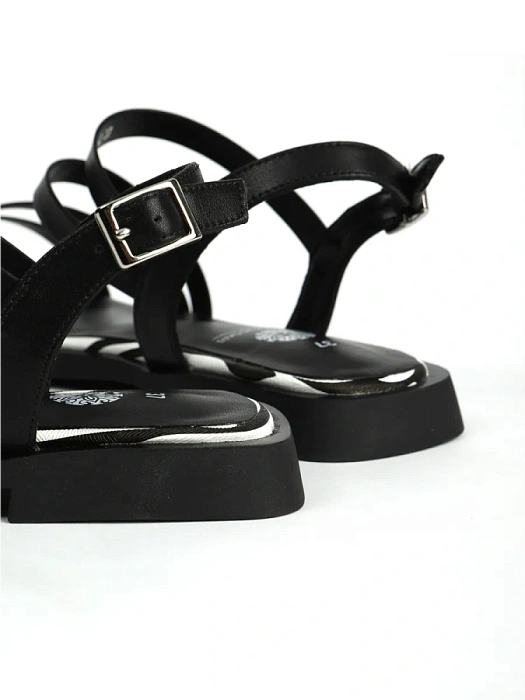 Женские сандалии FEDERICA RODARI черные, артикул 43E-H5298-N65005-2