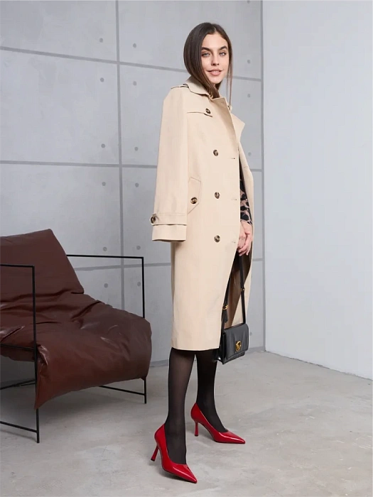 Женские туфли лодочки basic SOFIA-ALEXANDRA красные, артикул 38E-HF1471-6533D2-25W