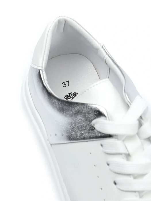 Женские кеды FEDERICA RODARI белые, артикул 53E-80045-1