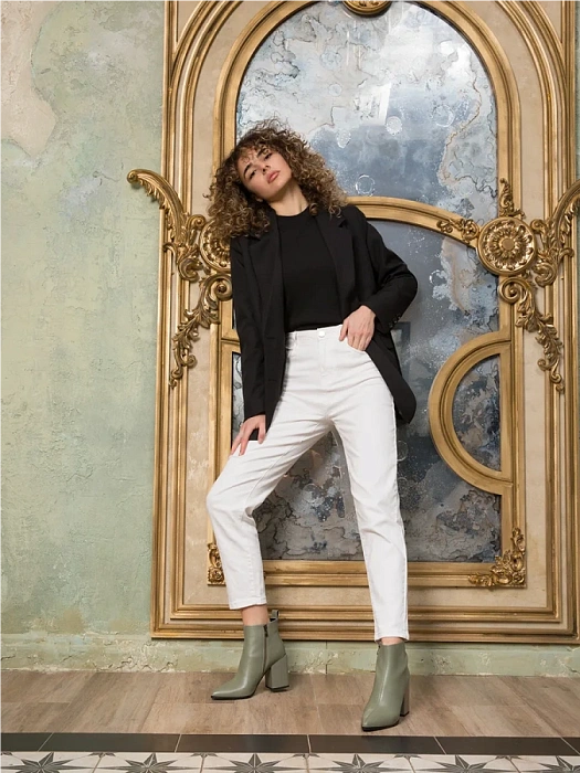 Женские ботильоны FEDERICA RODARI зеленые, артикул 7EOB-FH1502-4-971-M564