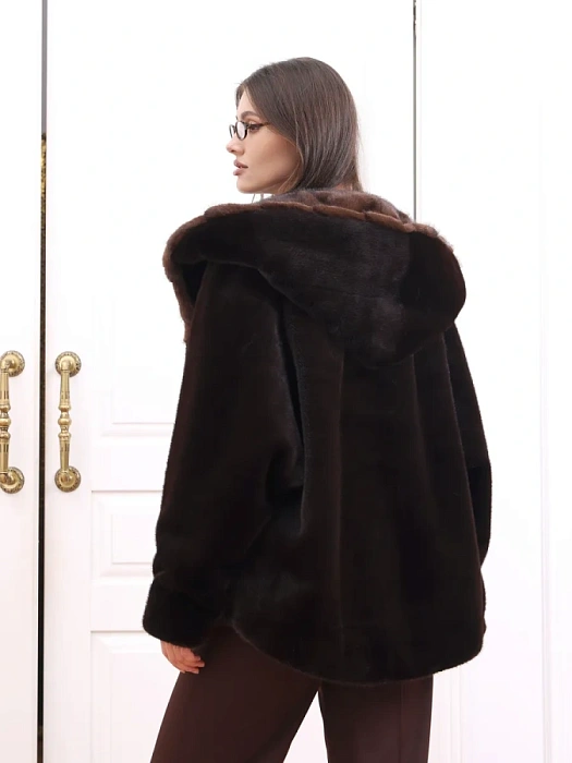 Шуба Donna Daniella , артикул 3-gucci_d.brown