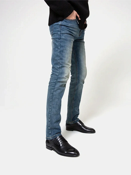 Мужские туфли BRUNO RENZONI  черные, артикул 5529B-913A