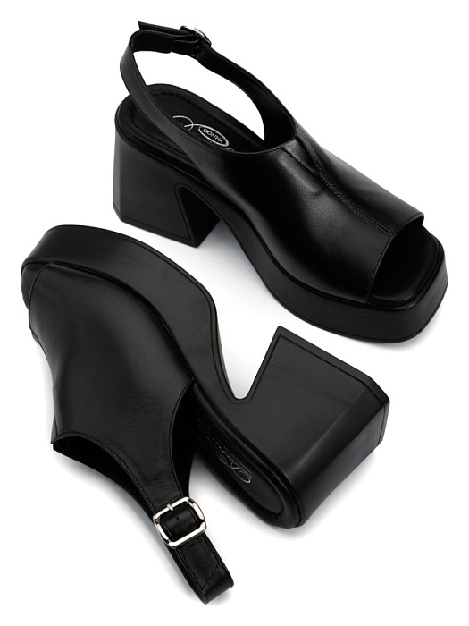 Женские босоножки  Donna Daniella  черные, артикул DD-G-189-25-1.BLACK