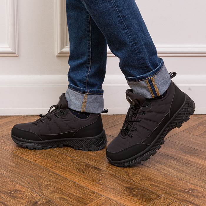 Мужские кроссовки BRUNO RENZONI  серые, артикул 138153/13-02BR