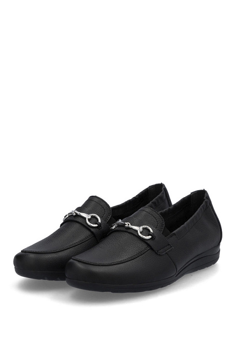 Женские мокасины RIEKER черные, артикул L9354-00