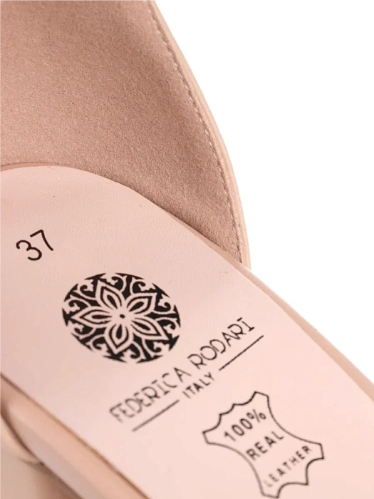 Женские туфли откр. basic FEDERICA RODARI бежевые, артикул 4E-6778-306-Y062