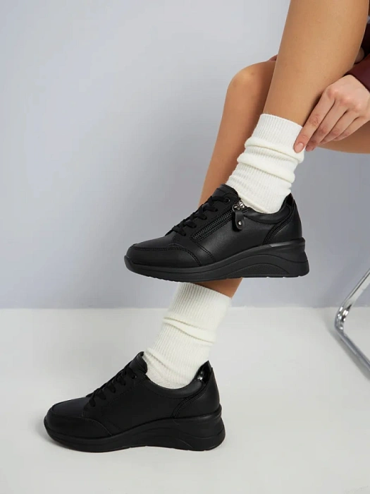 Женские кроссовки eObuv черные, артикул 81762