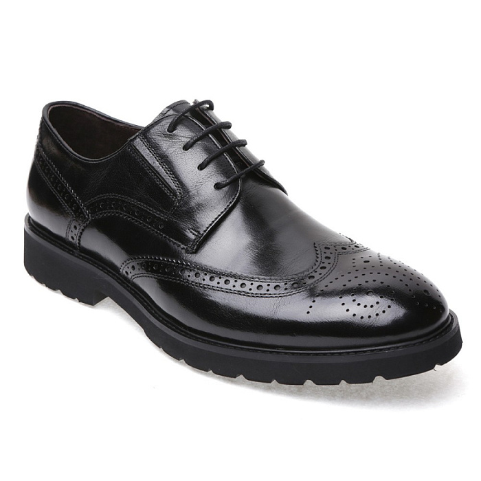 Мужские туфли basic BRUNO RENZONI  черные, артикул H382A-02B