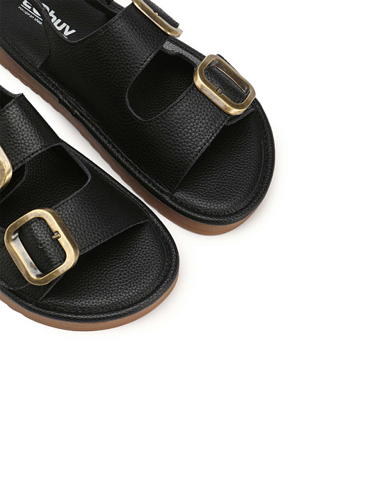 Женские сандалии eObuv черные, артикул 903663-9