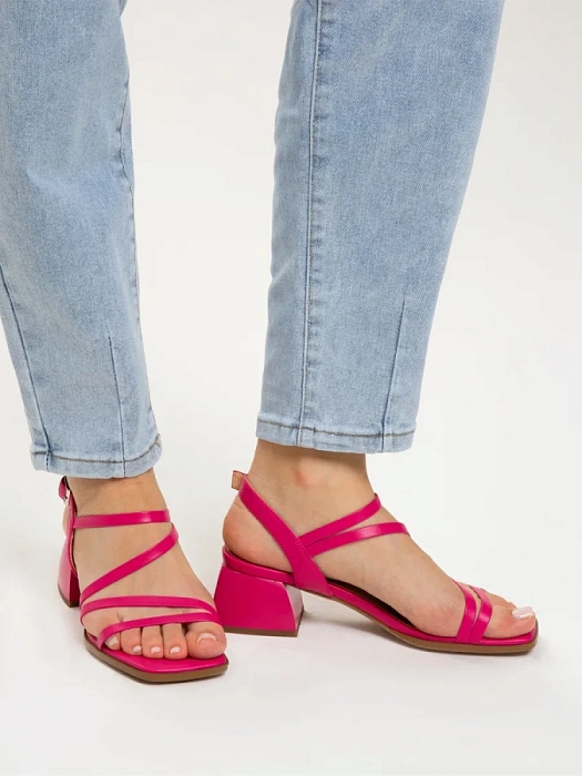 Женские босоножки  FEDERICA RODARI розовые, артикул 17E-H269-CT169-12Y