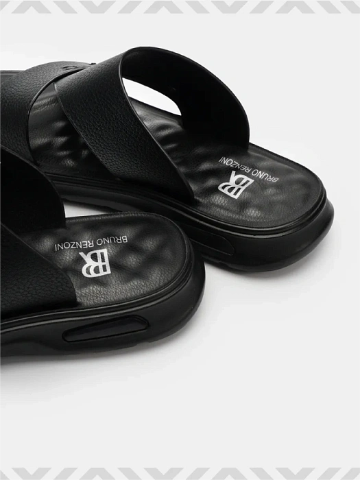 Мужские пантолеты BRUNO RENZONI  черные, артикул BR18333-MPU