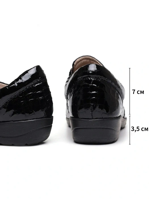 Женские туфли basic CAPRICE черные, артикул 9-24656-43-014