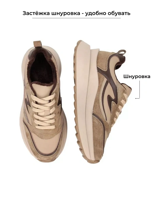 Женские кроссовки Donna Daniella  коричневые, артикул JM110-011