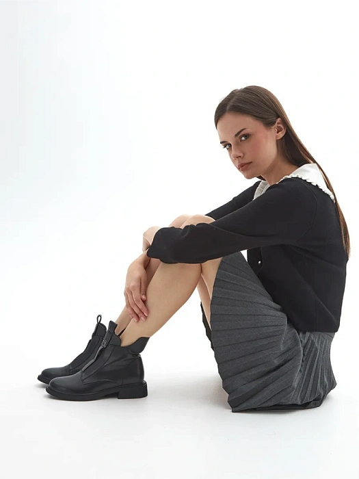 Женские ботинки FEDERICA RODARI черные, артикул 31E-K640-L721