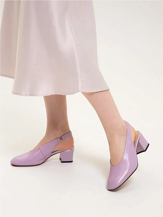 Женские слингбэки FEDERICA RODARI фиолетовые, артикул 7E-3H057-911-M24