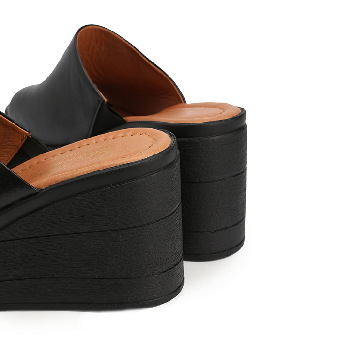 Женские сабо Donna Daniella  черные, артикул DD-G-221-25-1/BLACK