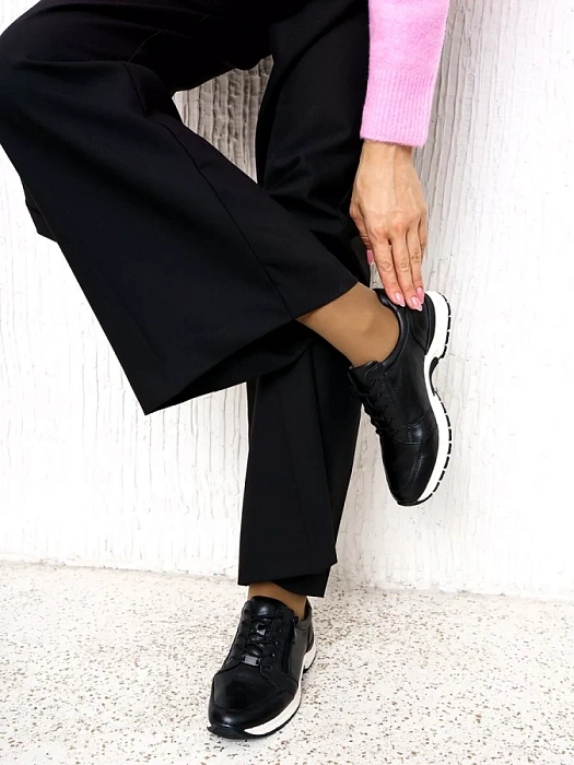 Женские кроссовки eObuv черные, артикул 9-73755-41-040