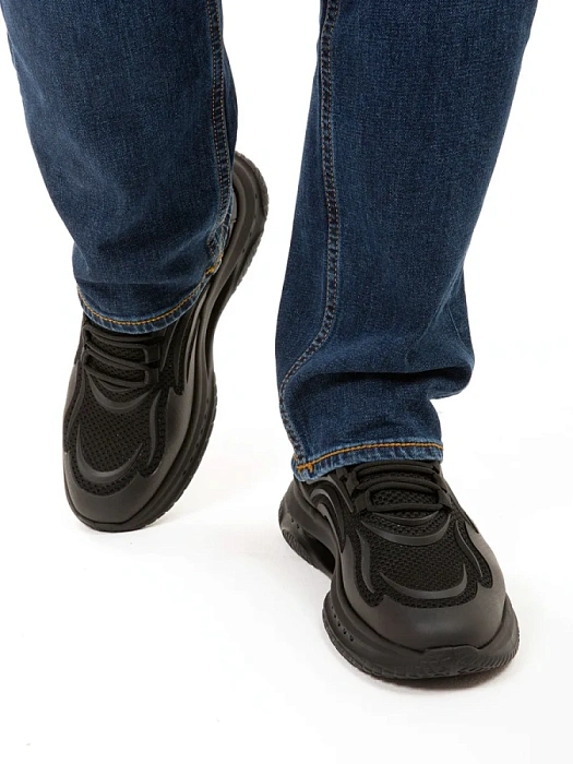 Мужские кроссовки BRUNO RENZONI  черные, артикул RH6600A