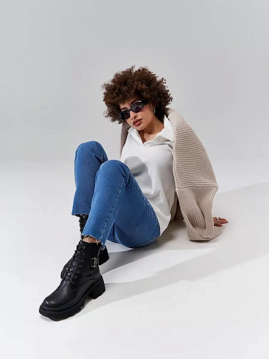 Женские ботинки SOFIA-ALEXANDRA черные, артикул 17E-Z16505-H01