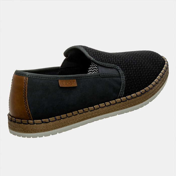 Мужские слипоны RIEKER синие, артикул B5265-14