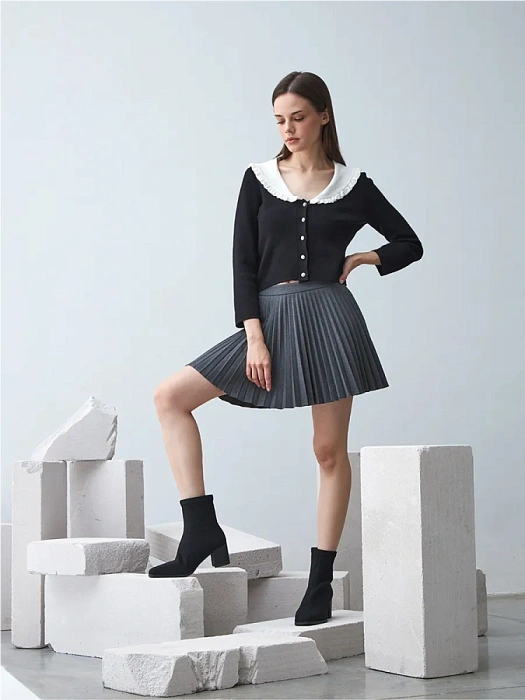 Женские ботинки SOFIA-ALEXANDRA черные, артикул 38E-HF885-A