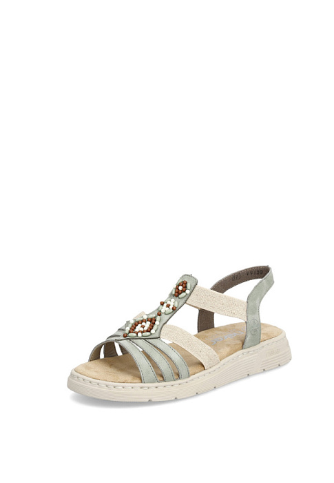 Женские сандалии RIEKER зеленые, артикул V9120-52