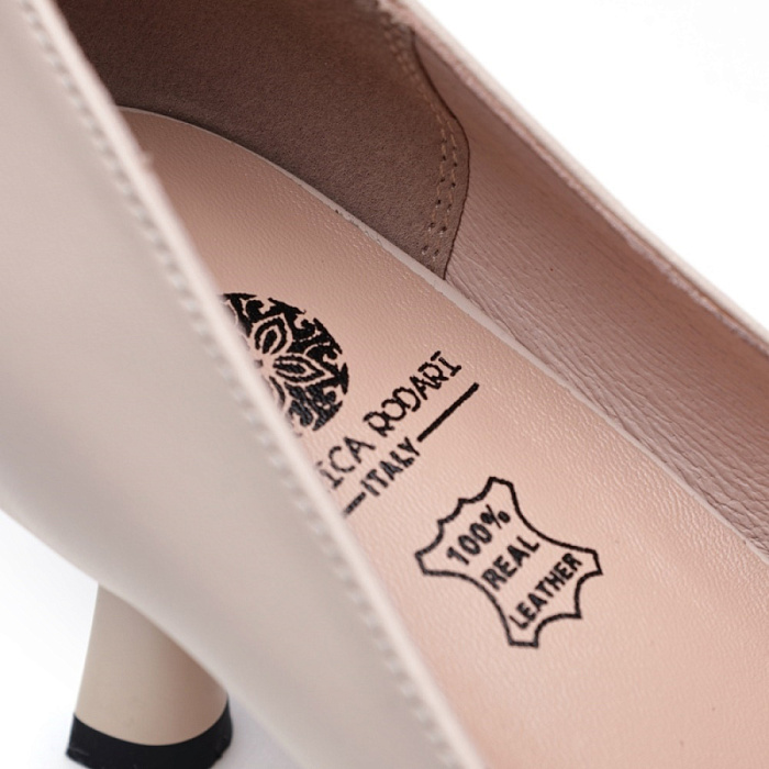 Женские туфли лодочки basic FEDERICA RODARI бежевые, артикул 19E-A1232-635-C213