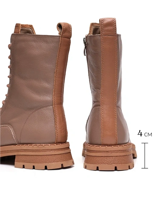 Женские берцы Donna Daniella  бежевые, артикул 22W10-26-108Z