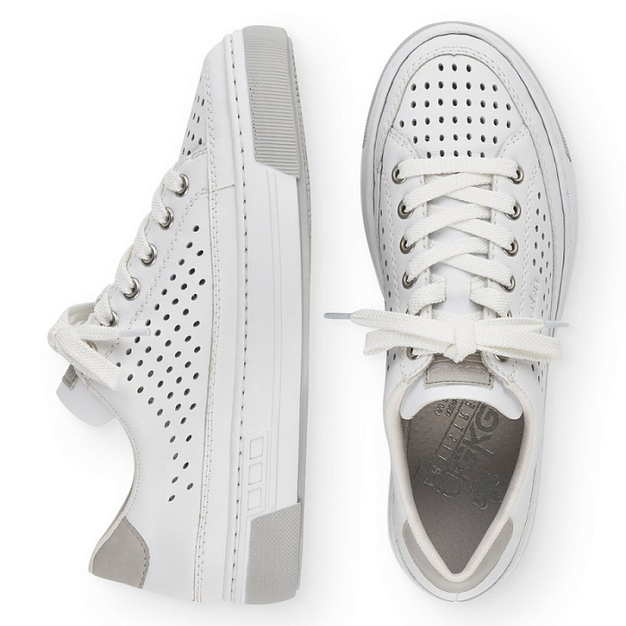 Женские кеды RIEKER белые, артикул L8849-80