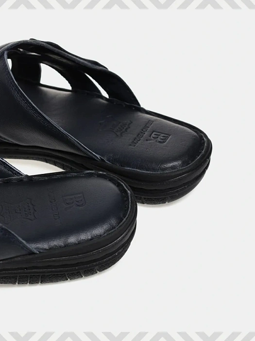 Мужские шлепанцы BRUNO RENZONI  синие, артикул M-23658-003