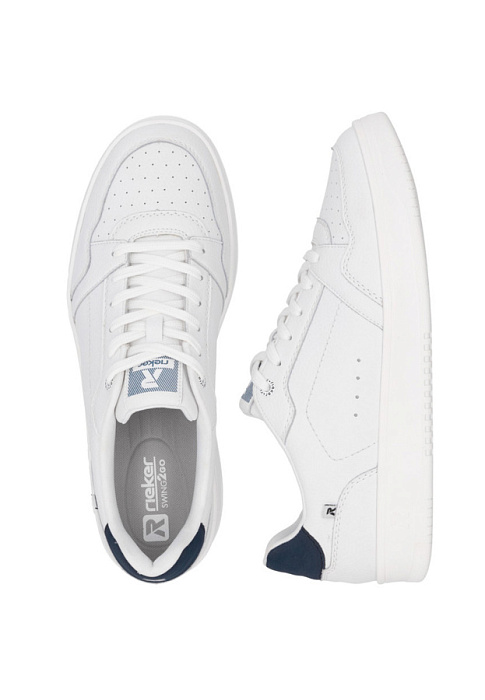 Мужские кеды RIEKER белые, артикул U1902-80