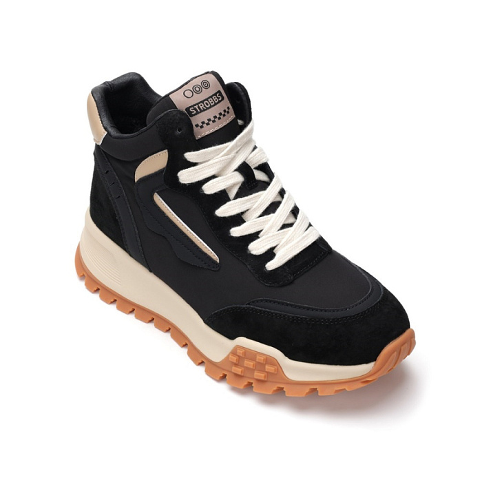 Женские ботинки basic STROBBS черные, артикул F8440-3