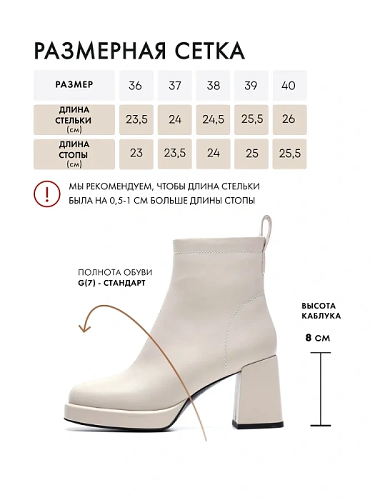 Женские ботильоны FEDERICA RODARI белые, артикул 7E-4C417-5