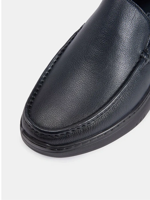 Мужские мокасины BRUNO RENZONI  синие, артикул 2465A-1-C18