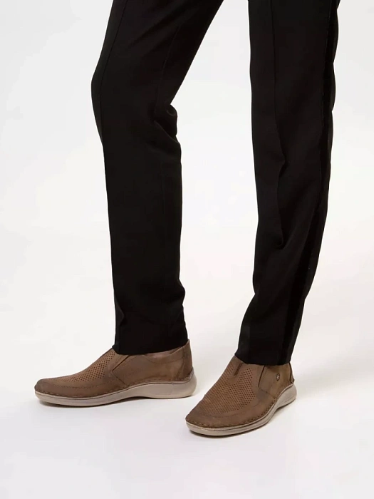 Мужские туфли basic BRUNO RENZONI  бежевые, артикул 013.009