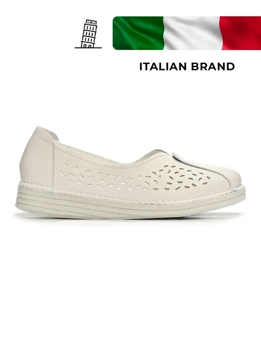 Женские туфли Donna Daniella  белые, артикул CSYM1_1912-C16_WHITE