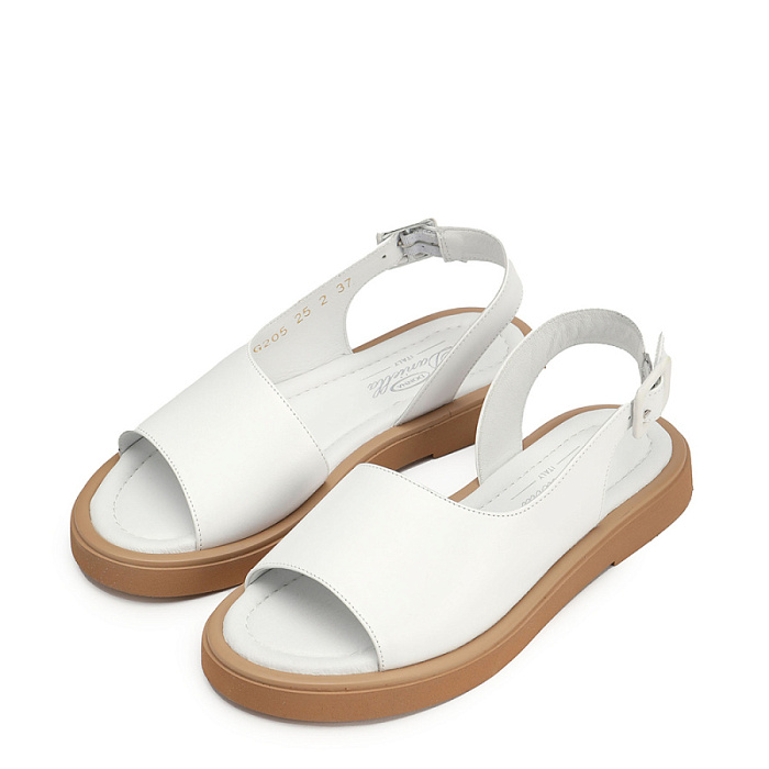 Женские босоножки  Donna Daniella  белые, артикул DD-G-205-25-2_white