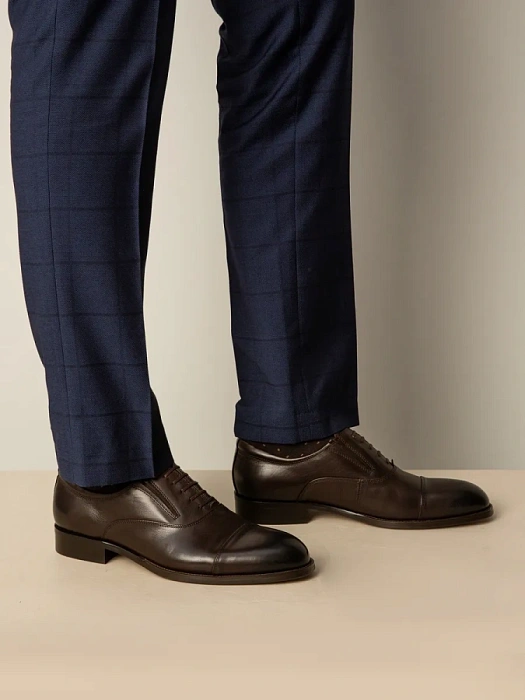 Мужские оксфорды BRUNO RENZONI  коричневые, артикул 5408A-7127H