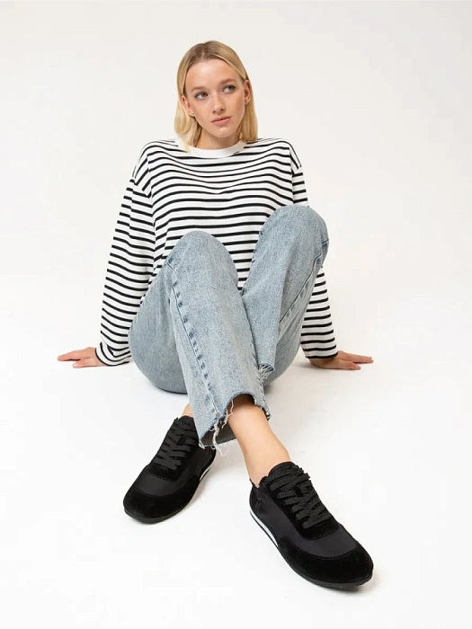 Женские кроссовки SOFIA-ALEXANDRA черные, артикул LT191-2-W