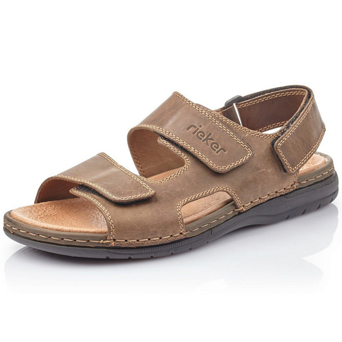 Мужские сандалии RIEKER коричневые, артикул 25558-25