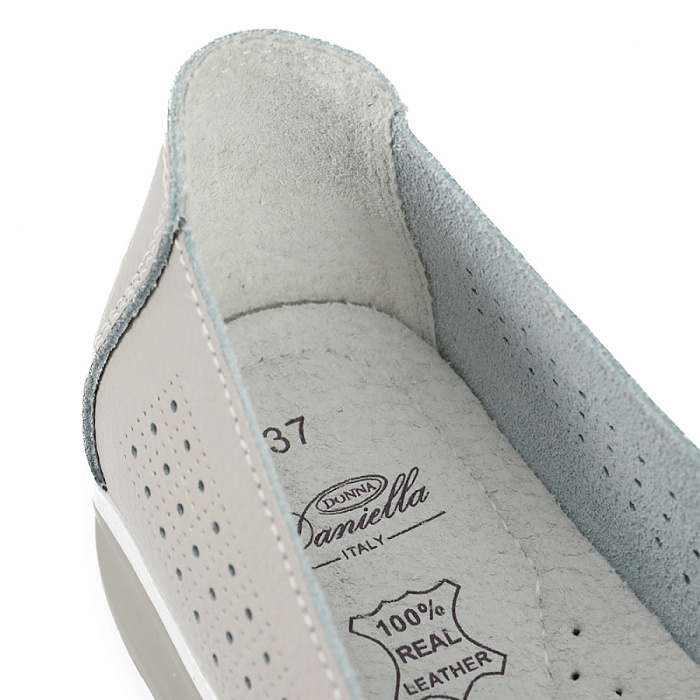 Женские мокасины Donna Daniella  серые, артикул 12F2-2-105