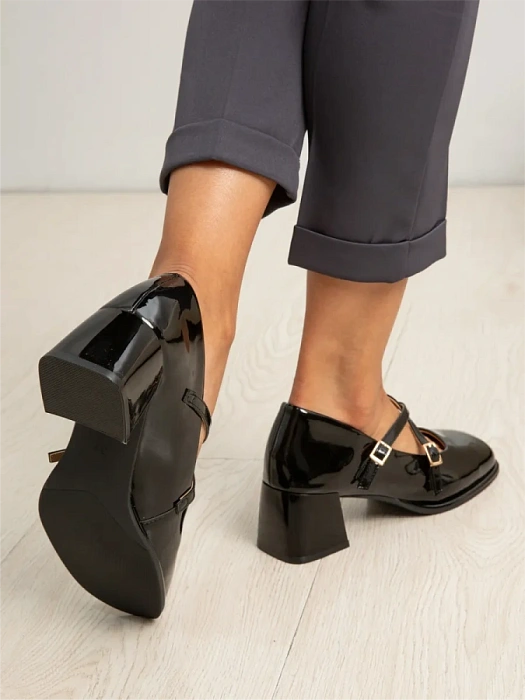 Женские туфли eObuv черные, артикул MKS24-BWLM3-030B