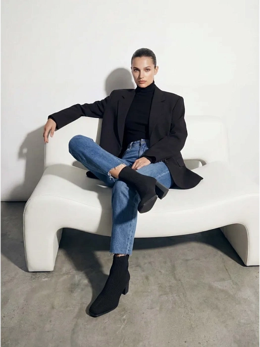 Женские ботинки SOFIA-ALEXANDRA черные, артикул 38E-HF885-A